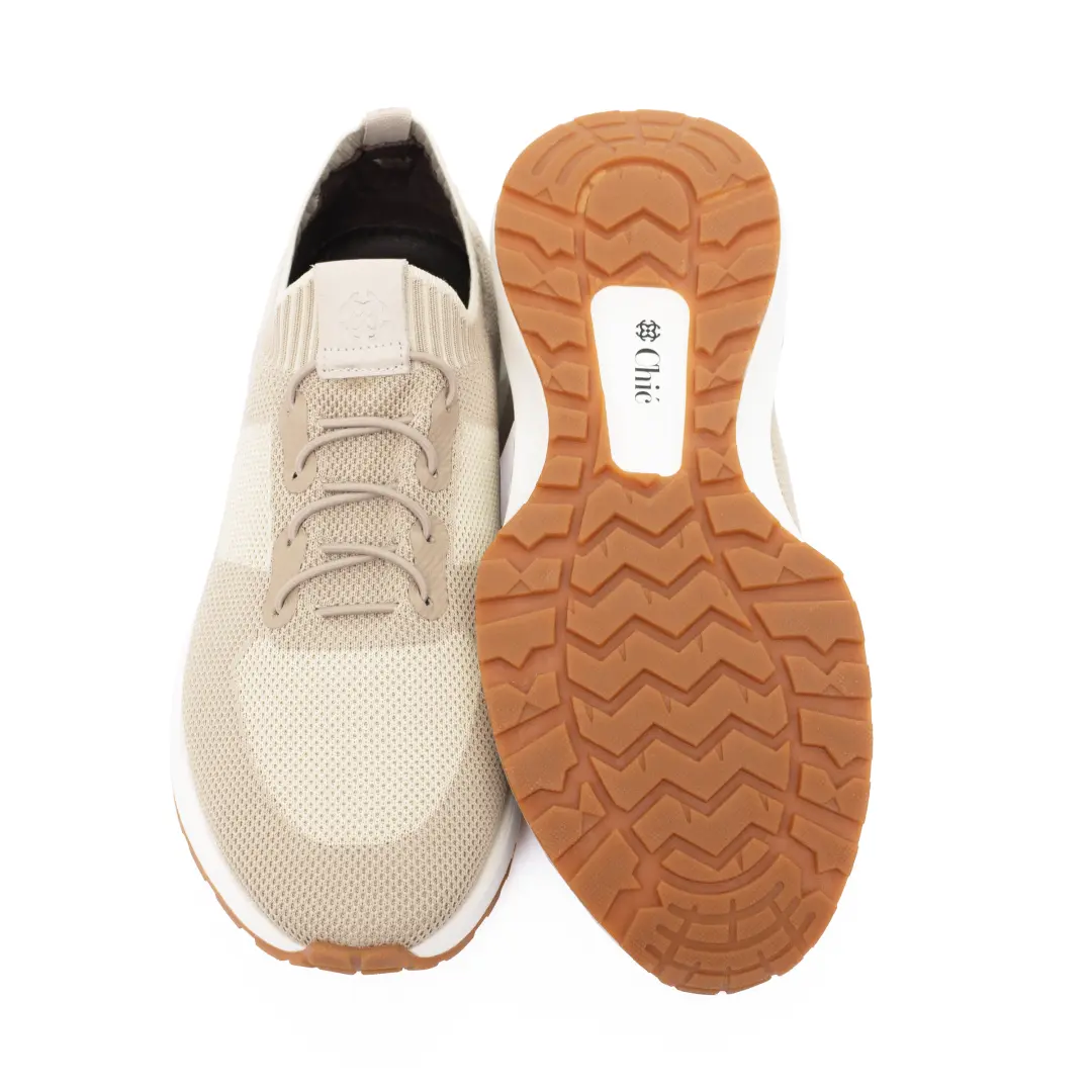 Smart-Casual Knitted Upper Sneakers For Men